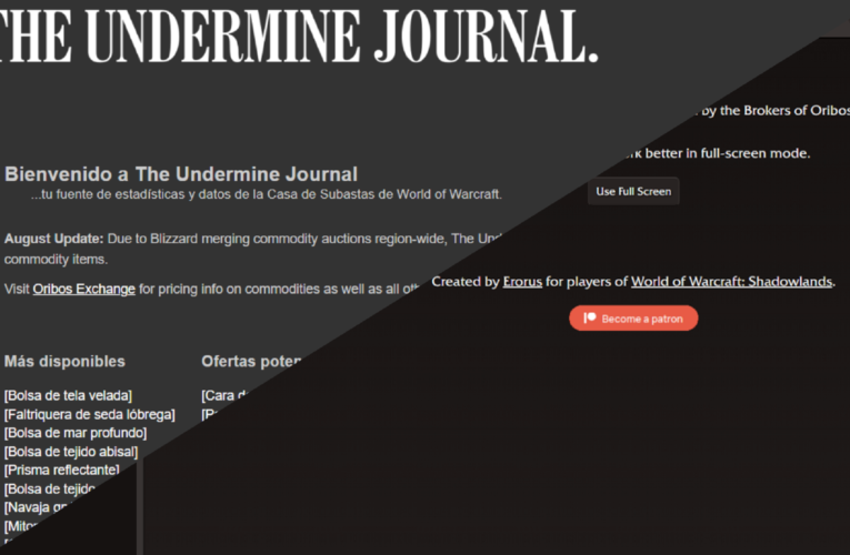 Undermine Exchange o The Undermine Journal ¿Cuál es el mejor visualizador de subastas?